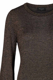 Mackie Pullover Balloon | Black / Copper | Pullover med glimmer fra Freequent