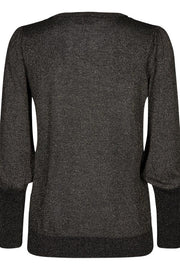 Mackie Pullover Balloon | Black | Pullover med glimmer fra Freequent