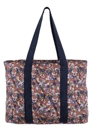 Flora Quilt Shopper Bag | Coffee | Taske fra Black Colour
