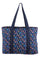 Flora Quilt Shopper Bag | Blue | Taske fra Black Colour