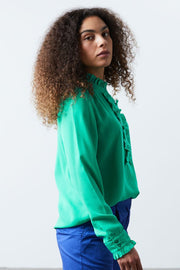 Franka Shirt | Green | Skjorte fra Lollys Laundry