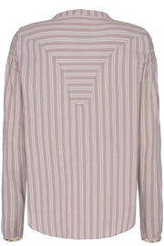 Gemma Striped Blouse | Sand Stripes | Bluse fra Gossia