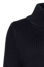 Turtel Neck Pullover | Sort | Uld pullover med høj hals fra Gustav