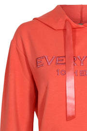 Hoodie w. Embroidery | Orange | Sweatshirt fra Gustav