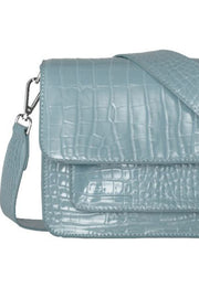 Cayman Pocket Bag | Baby blue | Lyseblå laktaske med lomme fra Hvisk