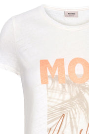 Abigail Tee SS | Ecru | T-shirt fra Mos Mosh