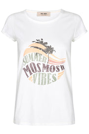 Summer Vibes Tee SS | Offwhite | T-shirt fra Mos Mosh
