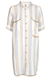 Katy kian tunic | Blue Stripe | Tunika kjole fra Mos Mosh