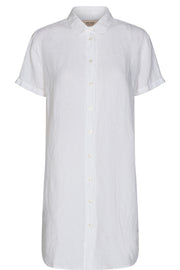 Brielle Linen Tunic | White | Skjorte fra Mos Mosh