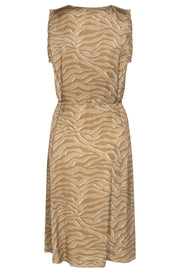 Shea Zebra SL Dress | Incense | Kjole med print fra Mos Mosh