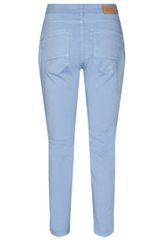 Etta Relic Pant, Cropped | Chambray Blue | Bukser fra Mos Mosh