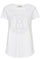 Paulina O-SS Tee | White | T-Shirt fra Mos Mosh