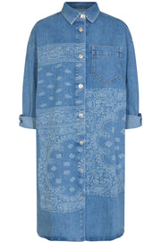Sapri Denim Dress | Light Blue | Kjole fra Mos Mosh