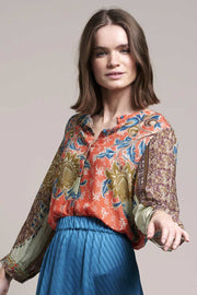Amalie Shirt | Multi | Multimønstret skjorte fra Lollys Laundry