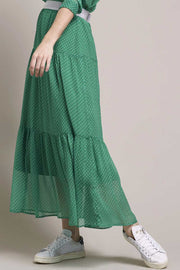 Bonny Skirt | Grøn | Lang maxinederdel fra Lollys Laundry