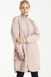 Art06 | Adobe rose | Quiltet frakke fra Ilse Jacobsen