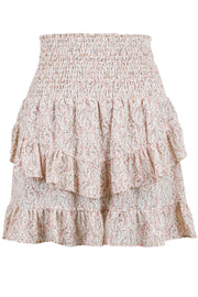 Line Flower Skirt | Råhvid | Nederdel fra Neo Noir