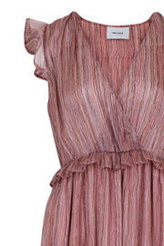 Sofie mini stripe dress | Dusty rose | Kjole fra Neo Noir