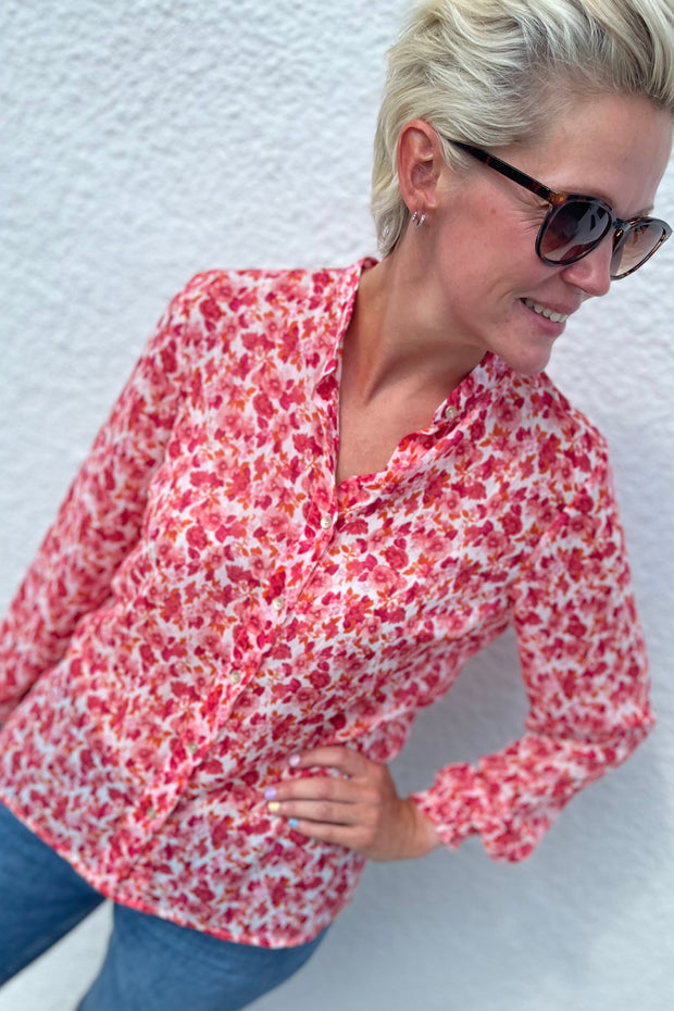 Sonoma Shirt  | Lurex Red Poppy | Skjorte fra French Laundry