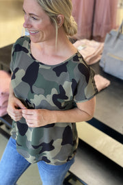Rosa tee | Army | Camouflage t-shirt fra Prepair