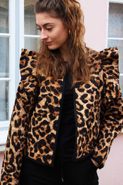 Abby Quilt Jacket | Leo | Kort quiltet jakke med dyreprint fra Liberté