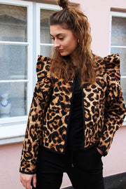 Abby Quilt Jacket | Leo | Kort quiltet jakke med dyreprint fra Liberté