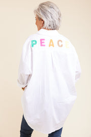 P32P Peace Shirt | Hvid | Skjorte fra Marta du Chateau