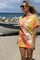 Liva sweat T | Peach Tie Dye | Sweatshirt kjole fra Hunkön