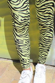 Ninni-Legging | Yellow Zebra | Leggings fra Liberté