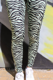 Ninni Legging | Mint Zebra | Leggings fra Liberté Essentiel
