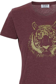 Emm LION T-shirt | Bordeaux | T-shirt med print fra Emm Cph