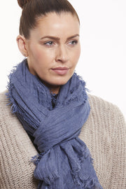Hema scarf | Blåt | Tørklæde fra Stylesnob