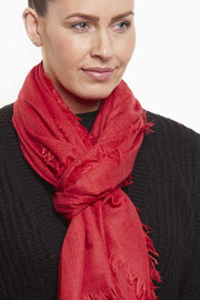Josie Scarf | Red | Klassisk tørklæde fra Stylesnob