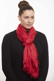 Josie Scarf | Red | Klassisk tørklæde fra Stylesnob
