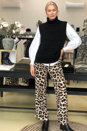 Hiba Big Leo Pants | Leopard | Bukser med print fra Neo Noir