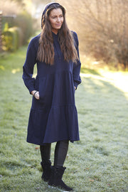 Melissa Dress | Navy | Kjole med hætte fra Liberté Essentiel