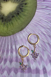 Fruit Earrings | Grapes | Øreringe med sten fra Birdsong