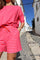 Alma Shorts | Red Pink Stripe | Shorts fra Liberté