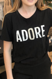 Dore Tee | Black | T-shirt fra Freequent