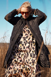 Emma Quilt Jacket | Black | Lang quiltet jakke fra Co'Couture