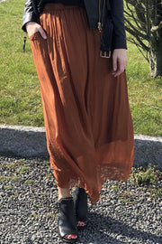 Maxi skirt | Brown | Nederdel fra Black Colour