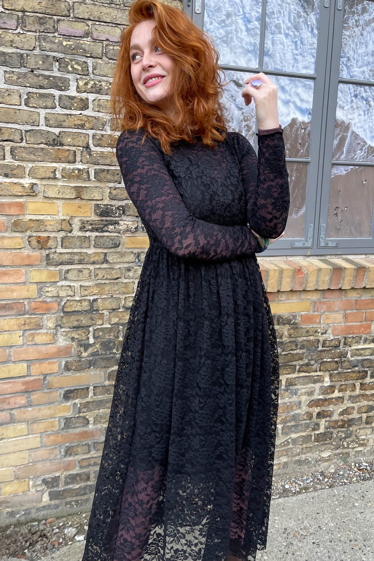 Eloise Lace Dress | | fra Black Colour – Lisen.dk