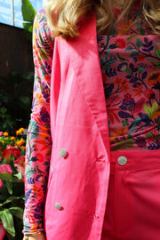 Mesh Top | Colorful Forrest Pink | Bluse fra Liberté