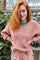 Simona Knitted Jumper | Rose | Bluse fra Black Colour