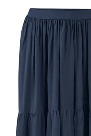 Heidi Midi Skirt | Navy | Nederdel fra Black Colour