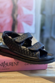 Luxury | Black | Læder sandal fra Copenhagen Shoes