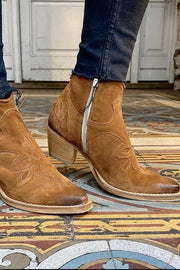 Lee boots | Whiskey | Cowboy støvle i ruskind fra Bukela