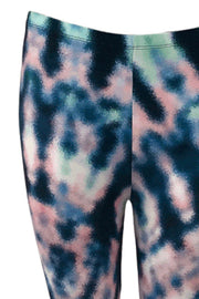 Sue tie dye leggings | Blå | Leggings med batikprint fra Black Colour