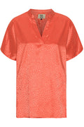 Indio Top | Solides Leo Orange | Top von French Laundry – nedsat