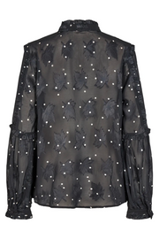 Jiana Blouse | Black w. Moonbeam | Bluse fra Freequent